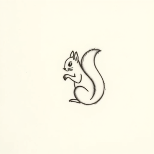 Tiny Squirrel Tattoo
