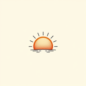 Tiny Sunrise Tattoo