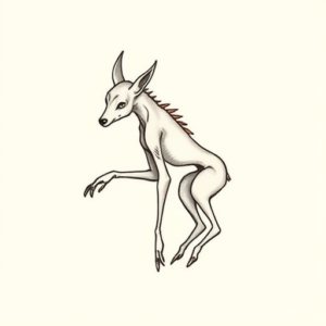 Tiny Wendigo Tattoo