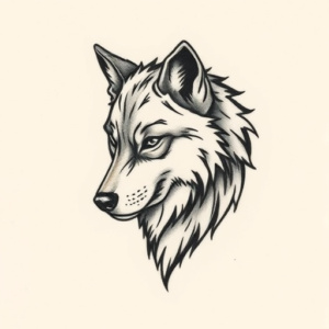 Tiny Werewolf Tattoo