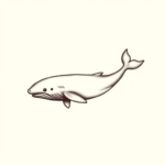 Tiny Whale Tattoo