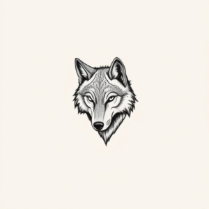 Tiny Wolf Tattoo