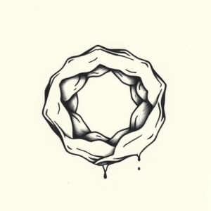 Tiny Wormhole Tattoo