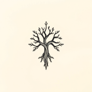 Tiny Yggdrasil Tattoo