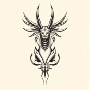 Top View Anubis Tattoo