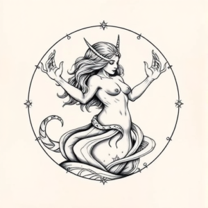 Top View Aquarius Tattoo