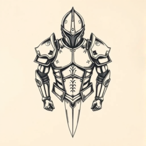 Top View Armor Tattoo