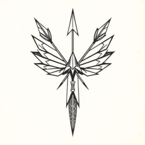 Top View Arrowhead Tattoo