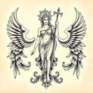 Top View Athena Tattoo