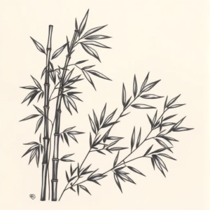 Top View Bamboo Tattoo