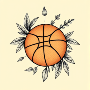 Top View Basketball Tattoo