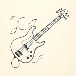 Top View Bass Tattoo