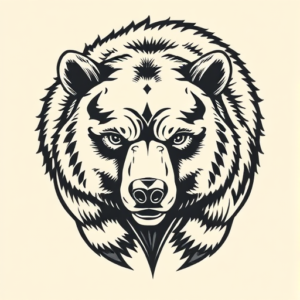 Top View Bear Tattoo