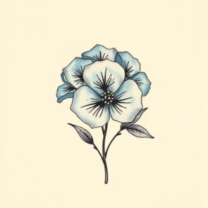 Top View Bluebonnet Tattoo