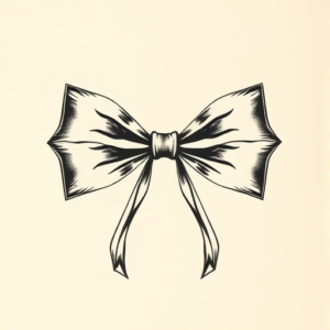 Top View Bow Tattoo