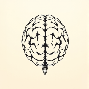 Top View Brain Tattoo