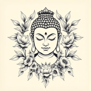 Top View Buddha Tattoo