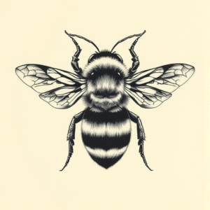 Top View Bumblebee Tattoo