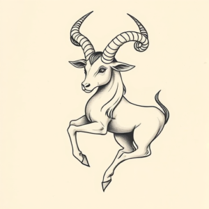 Top View Capricorn Tattoo