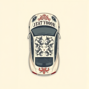 Top View Car Tattoo