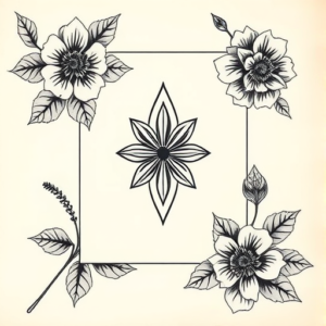 Top View Card Tattoo