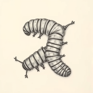 Top View Caterpillar Tattoo