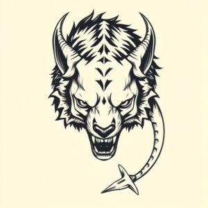 Top View Cerberus Tattoo