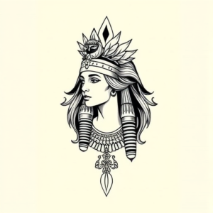 Top View Cleopatra Tattoo