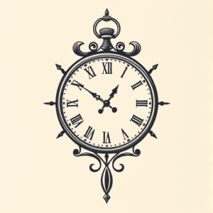 Top View Clock Tattoo