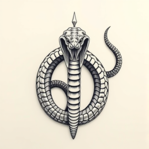 Top View Cobra Tattoo