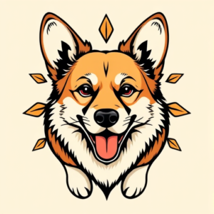 Top View Corgi Tattoo