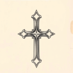 Top View Cross Tattoo