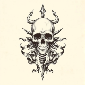 Top View Death Tattoo