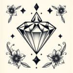 Top View Diamond Tattoo
