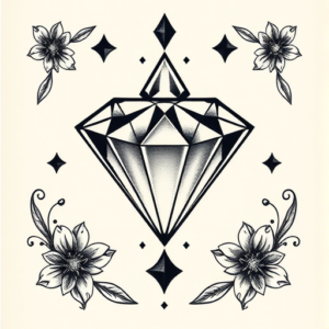 Top View Diamond Tattoo