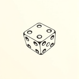 Top View Dice Tattoo