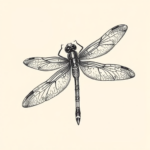 Top View Dragonfly Tattoo