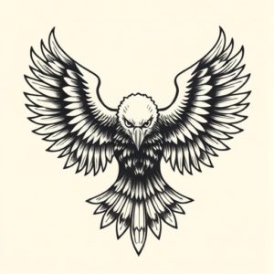 Top View Eagle Tattoo