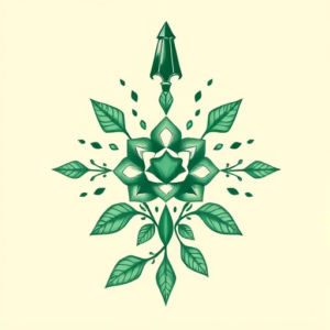 Top View Emerald Tattoo