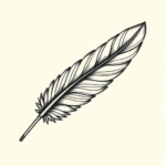 Top View Feather Tattoo