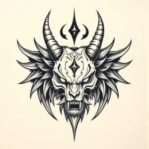 Top View Fenrir Tattoo