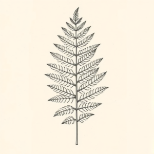 Top View Fern Tattoo