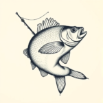 Top View Fishing Tattoo