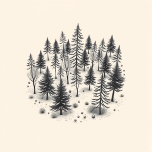 Top View Forest Tattoo