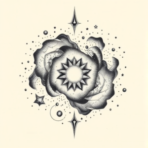 Top View Galaxy Tattoo