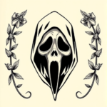 Top View Ghostface Tattoo