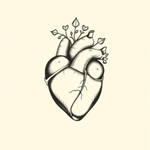 Top View Heart Tattoo