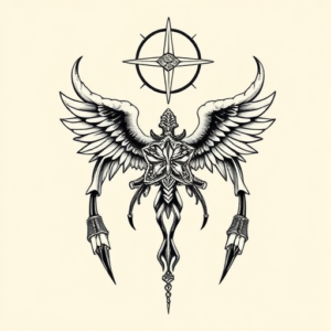 Top View Hecate Tattoo