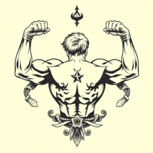 Top View Hercules Tattoo