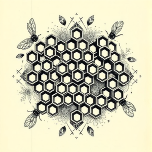 Top View Honeycomb Tattoo